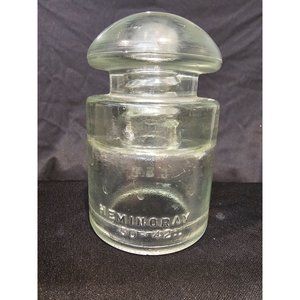 Vintage Hemingray G.S.C 50-42 Clear Glass Hydro Insulator Collectible Piece EUC